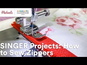 Online Class: SINGER Projects: How to Sew Zippers | Michaels
