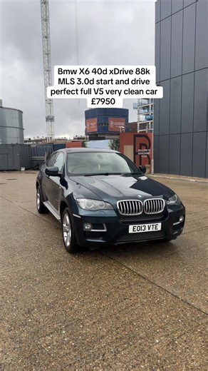 -Just arrived in P/X – this beautiful BMW X6 Facelift model -BMW X6 M Sport -40d 3.0 Diesel – 306 BHP -Automatic (8-speed) -xDrive 4x4 -Year: 2013 -Very Low Mileage : 88k -Partial service history -DPF Removed -Starts and drives perfectly -Very fast and powerful car -No mechanical issues -No warning lights on dashboard -No category -No finance recorded -Long MOT and tax -Full V5 logbook -Ready to drive away -Part exchange / swap welcome -Price: £7,950 -Whatsap : 0785-95-21-801 #foryoupage❤️❤️ #fo