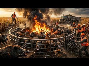 Texas Under Siege: 3 Million Wild Hogs Unleash Night Terror—Giant Smart Traps Fight Back!