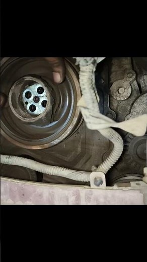 Range rover crankshaft Pulley replacement