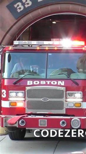 Boston Fire Dept. Engine 33 & Ladder 15 #shorts #boston #emergency #firetruck #firefighter #viral