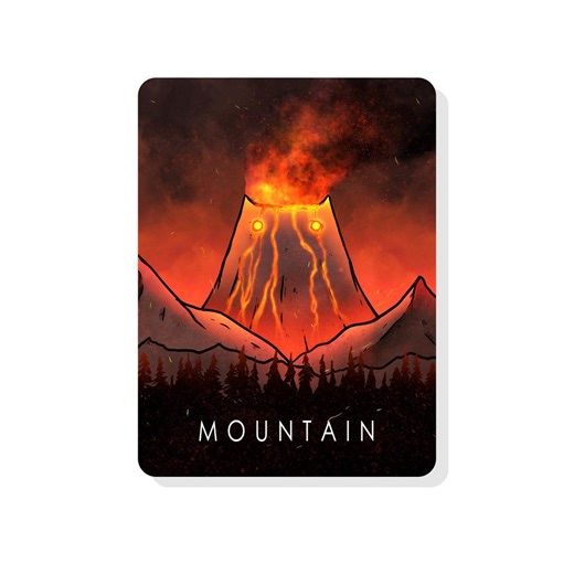 Mountain Land for Magic the Gathering - Etsy UK