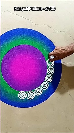 Rangoli pattern 2/100 . #rangoli