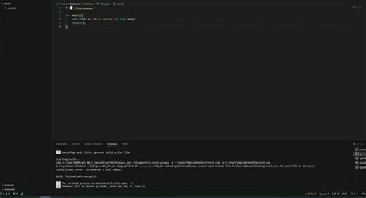 Launch: program does not exist VS code C++ | Решено