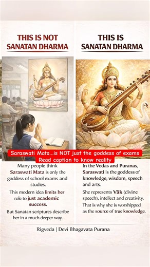 Saraswati Mata is NOT Just for Exams ❌ | Real Meaning Explained 🕉️ #saraswati #matarani #maa