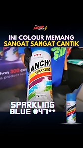 11K views · 202 reactions | Siapa yang dah cuba Sparkling Blue code 47? Color ni kalau bawah sinaran matahari.. Berpinau biji mata ✨ Shopee: https://shopee.com.my/dpi_anchor ️TikTok: https://vt.tiktok.com/ZS28o4Hfy/?page=TikTokShop #fyp #anchorultra #spraypaint #sparklingblue | Anchor Ultra Spray Paint | Facebook