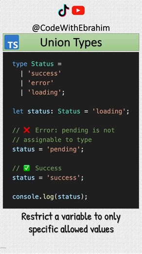 Typescript: Tired of unpredictable strings? Use Union Types! 🔀✨