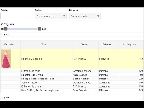 Crear tablas interactivas en Google Sites