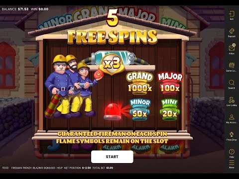 Best Multiplier Bonus Everrr!!!! Fireman Frenzy Slot!!