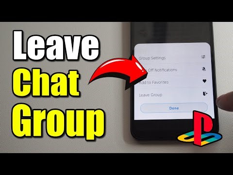 How to Leave a Text Chat Group on your PS5 using Phone (PlayStation App)