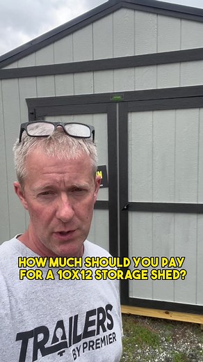 How Much Should A 10x12 Utility Shed Cost? #storagesheds #sheds #tinyhouse #tinyhome #backyardtransformation #gardening #lawncare