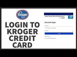 How to Login Kroger Credit Card | Kroger MasterCard | US Bank Credit Card Login | Kroger Login