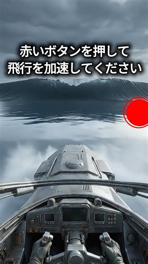 赤いボタンを押して飛行を加速してください #宇宙