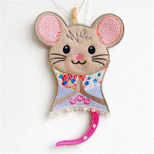 ITH Shirley Mouse Machine Embroidery Design - Instant Download File - Etsy