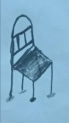 how to draw chair | Easy chair 🪑 drawing with k #drawing #chair