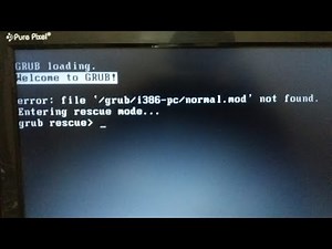 Fix GRUB Rescue Error in Arch Linux