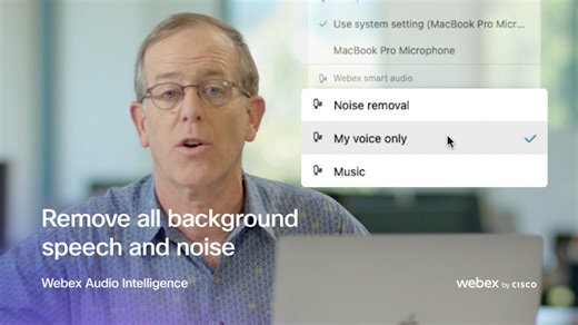 Webex smart audio: My voice only - Cisco Video Portal