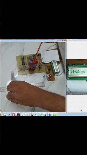 Range finder using PIC16F877A. #circuit #electronic #control #microcontroller #diy #range #code