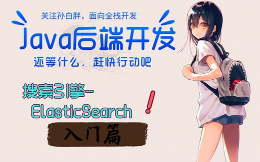 【JAVA后端开发必备技能】搜索引擎ElasticSearch框架基础教程完整版