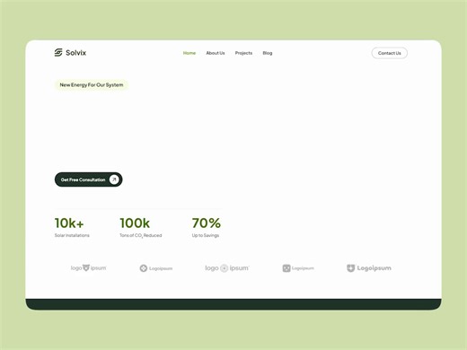 Solvix – Solar Panel Webflow