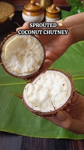 Sprouted Coconut Chutney 🥥 | Munge Chutney | #shorts