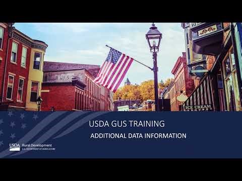 USDA SFHGLP GUS – “Additional Data” Tab