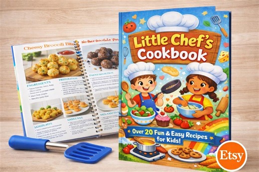 Kids Digital Cookbook | Fun & Easy Recipes for Kids Ages 4–10 | Printable Cooking Book for Children | Family Cooking Activities PDF - Etsy