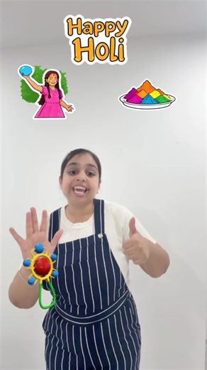 Happy Holi Ginti Rhyme 🎨 | 1 to 10 Holi Song for Kids | Hindi Counting Short