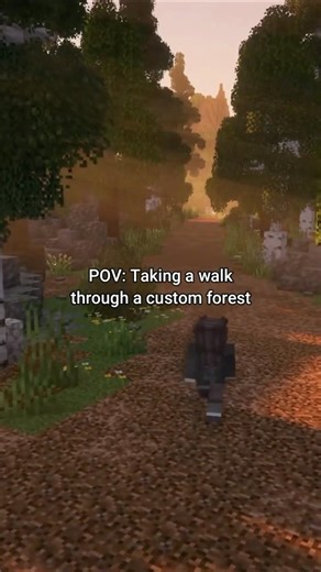 Minecraft Custom Forest #minecraft #minecraftbeauty #shortsfeed #minecraftbuilding #christmasdecor