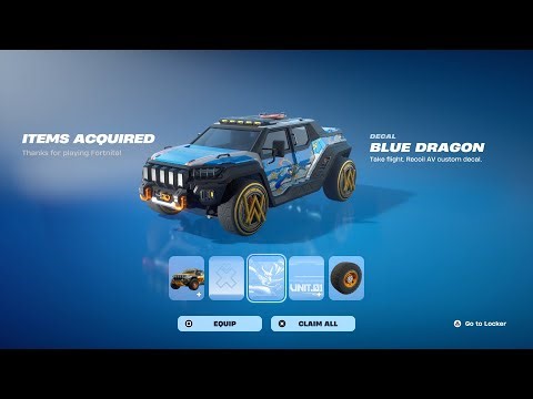 How To Get & Unlocked Recoil AV Car NOW FREE In Fortnite (Unlocked Recoil AV Rocket League Car)