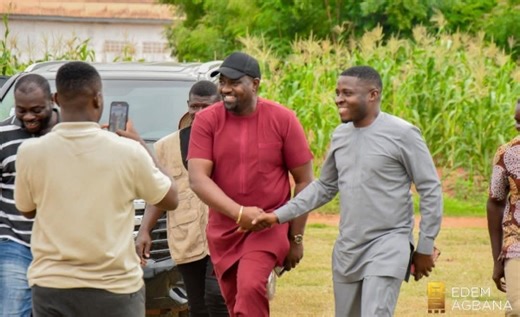 John Dumelo visits Ketu North to address flood damage and support farmers