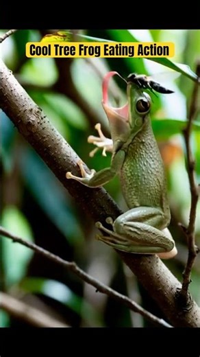 Frog Catches Bugs 🐸 Epic Slow-Mo Action