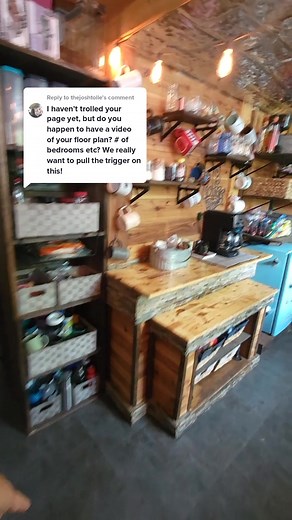 Tour of 16x40 Shed Cabin Home: A Work in Progress!