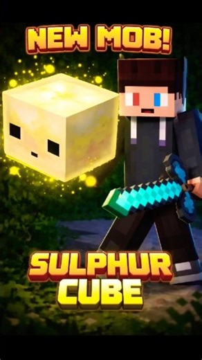 NEW Sulphur Cube Mob in Minecraft 😱🔥 | Secret Update Revealed! #Minecraft #NewMob