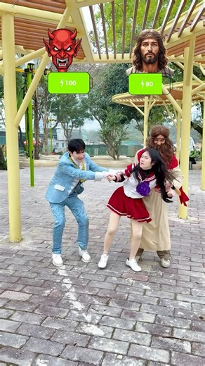 ⚔️ Jesus vs. Satan – The Battle for a Soul ✝️🔥 #Jesus #christ #God #Lightofchrist