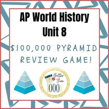 AP World History Unit 8 Review Game! 100,000 Pyramid Format! Fun for Key Terms!