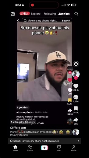 Hilarious Phone Prank Reaction Gone Wrong