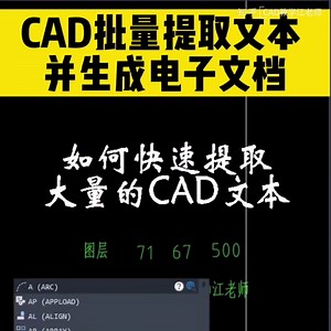 如何用CAD批量提取大量文本，并生成电子文档？