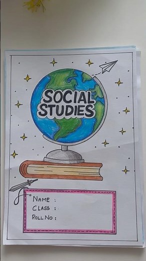 10 Creative Front Page Design for Social Studies Project/ social science cover page design #shorts