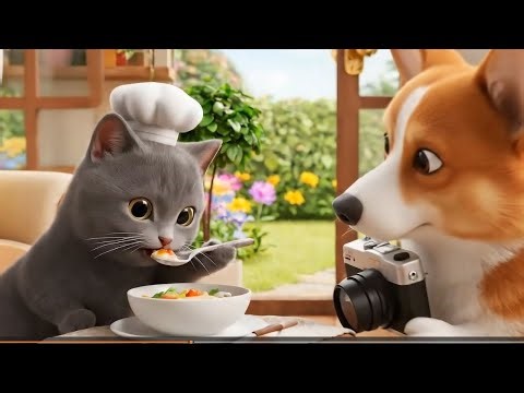 Heartwarming! Mama Corgi hosts a welcome party for the Munchkin mother and her kitten