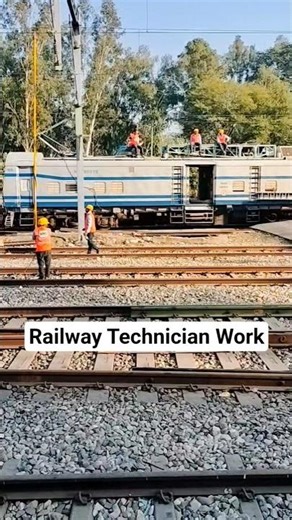railway Technician Work #train #viral #trending #shorts