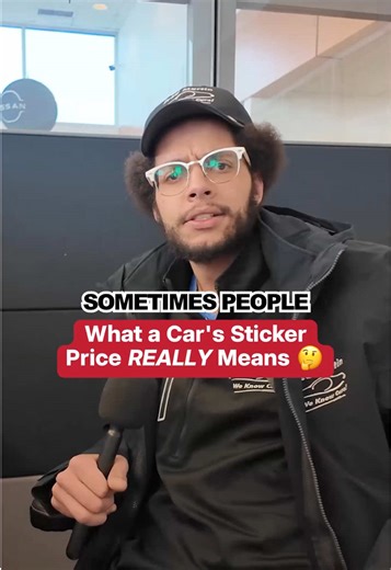 Sometimes people just want to know the sticker price on a car. Here's what that actually means. #cardealership #luxurycars #carbuying #Nissan #FredMartinNissan