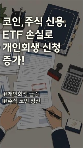 주식 시장은 사상 최대! 하지만 개인회생 신청은 증가 서울회생법원 통계자료
