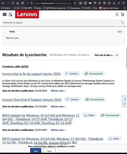 #Windows10#Windows11#Lenovo#Fin de support en janvier 2026 😮