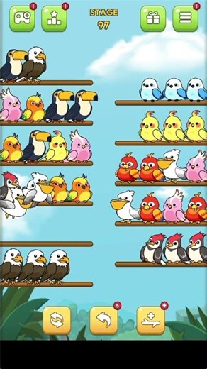 Bird Sort Quest Stage 97 #flagmaniabirdsortquest