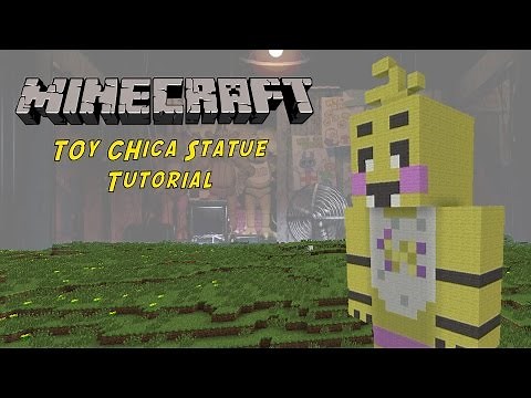 Minecraft Tutorial: Toy Chica (Five Nights At Freddy's 2) Statue