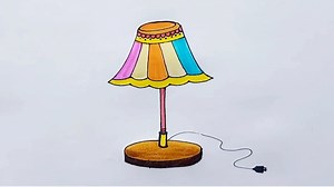 7.5K views · 154 reactions | How to draw a table lamp | Table lamp drawing video | Easy drawing | Priyanka creative guru | Facebook