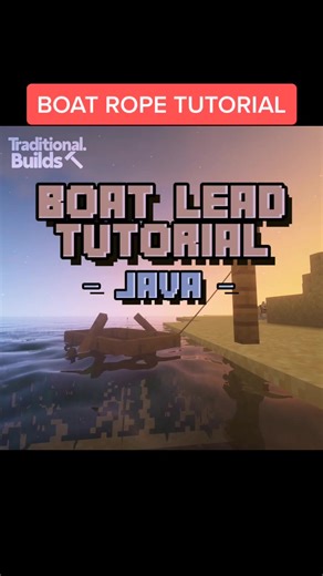 How to lead a boat in JAVA MINECRAFT⛵️ #javaminecraft #minecrafttutorial #minecrafthack #minecrafthacks #minecrafttutorials #minecraftbuild #minecraft