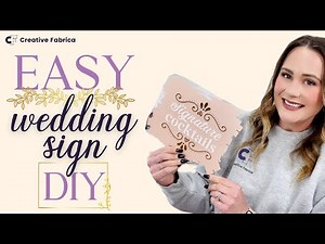 DIY Wedding Sign Idea | Transform a Blank Canvas into Stunning Wedding Decor ✨