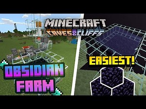EASIEST 1.17 Obsidian Farm Minecraft Bedrock || ( PE, PS4, Xbox, Windows 10, Switch )